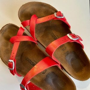 Red Mayari Birkenstock size 40